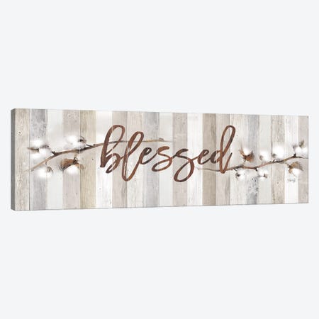 Cotton Stems - Blessed Canvas Print #MRR258} by Marla Rae Canvas Art