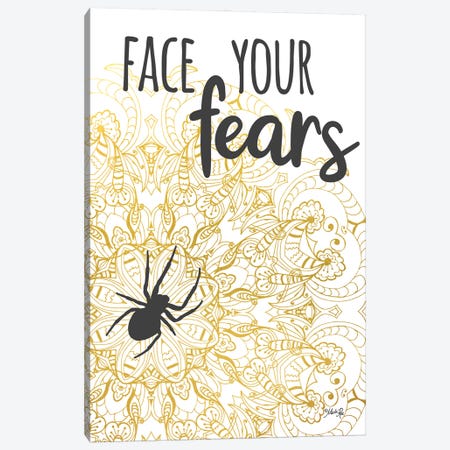 Face Your Fears Spider Canvas Print #MRR260} by Marla Rae Canvas Art Print