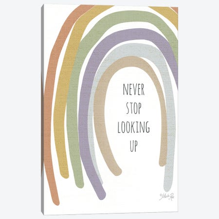Never Stop Looking Up Canvas Print #MRR270} by Marla Rae Canvas Art