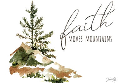 Faith Moves Mountains by Marla Rae canvas print