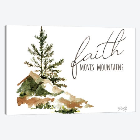 Faith Moves Mountains Canvas Print #MRR291} by Marla Rae Canvas Artwork
