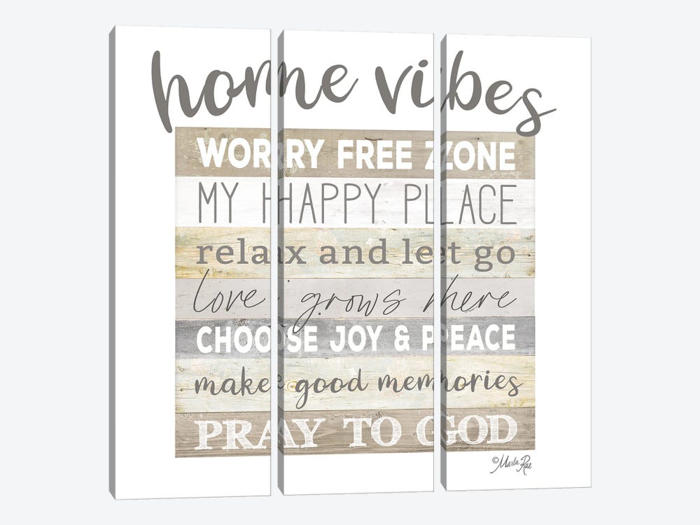 Home Vibes by Marla Rae 3-piece Canvas Wall Art