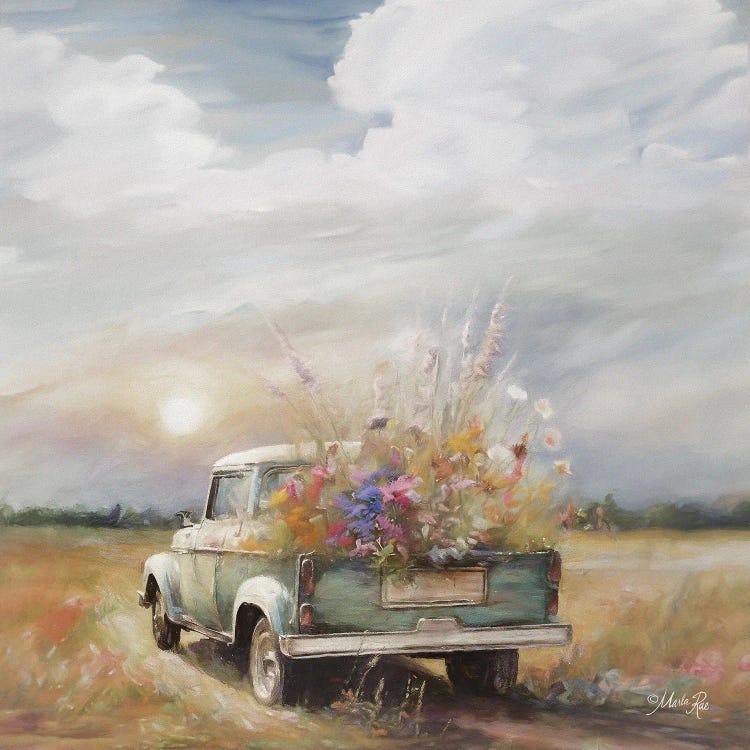 Flower Truck in Field