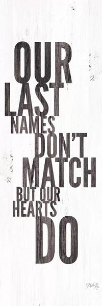 Typography: Our Last Names by Marla Rae