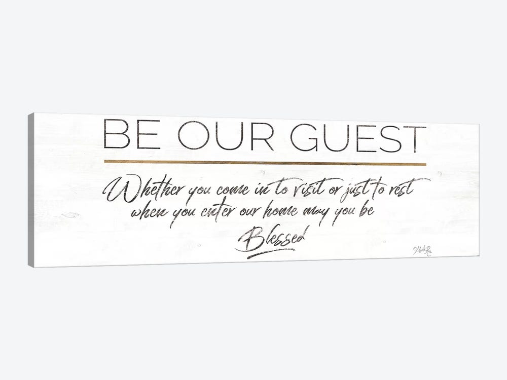 Be Our Guest by Marla Rae 1-piece Canvas Art Print