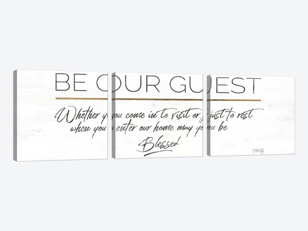 Be Our Guest by Marla Rae 3-piece Art Print