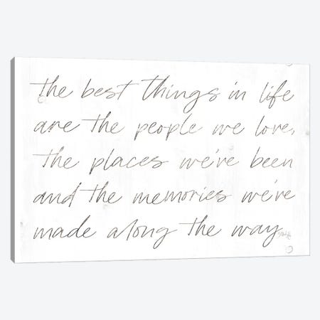 Best Things in Life Canvas Print #MRR85} by Marla Rae Art Print