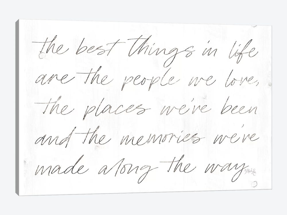Best Things in Life by Marla Rae 1-piece Canvas Artwork