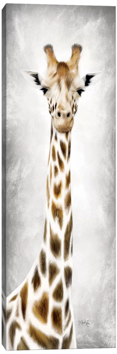 Geri the Giraffe Canvas Art Print - Kids Animal Art