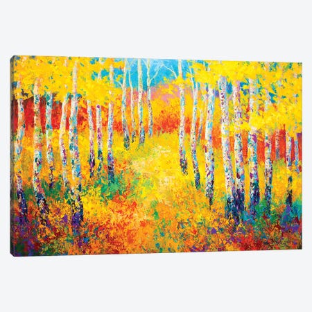Golden Path Canvas Print #MRS49} by Marion Rose Art Print