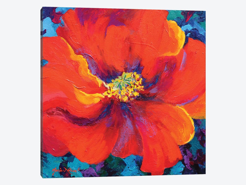 Passion Poppy by Marion Rose 1-piece Art Print