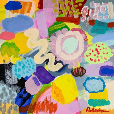 Somersault Views by Mary Robertson framed canvas print