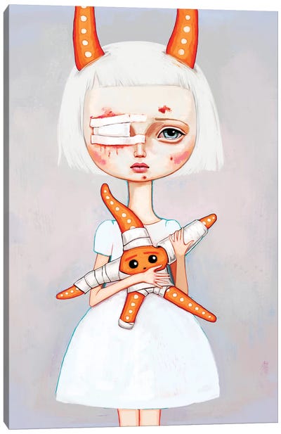 Starfish Nurse Canvas Art Print - Melanie Schultz