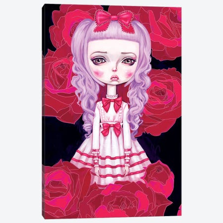 Sweet Lolita Rose Canvas Print #MSC17} by Melanie Schultz Canvas Artwork