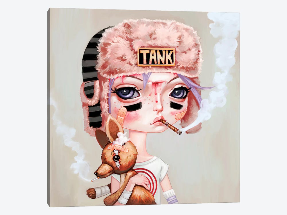 Tank Girl Canvas Art Print By Melanie Schultz Icanvas - Tank Wall Art