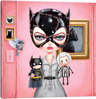 Catwoman Canvas Art Print - Fictional Character Art