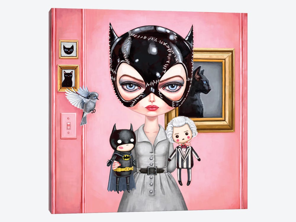 Catwoman by Melanie Schultz 1-piece Canvas Art