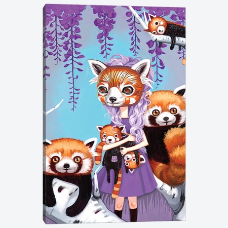 Red Pandas Canvas Print #MSC30} by Melanie Schultz Canvas Art Print