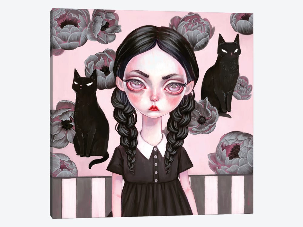 Wednesday Addams by Melanie Schultz 1-piece Canvas Art Print