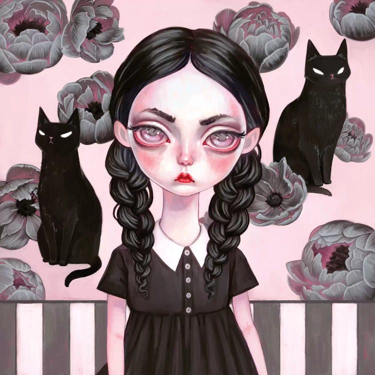 Wednesday Addams by Melanie Schultz wall art