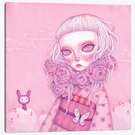 Pink Planet Canvas Print #MSC40} by Melanie Schultz Canvas Artwork