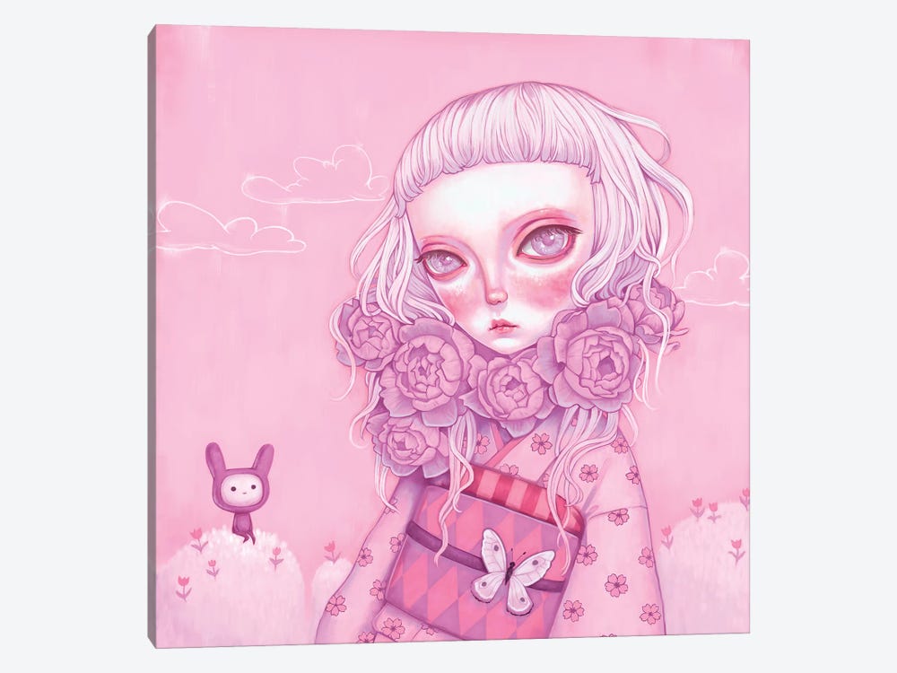 Pink Planet by Melanie Schultz 1-piece Canvas Print