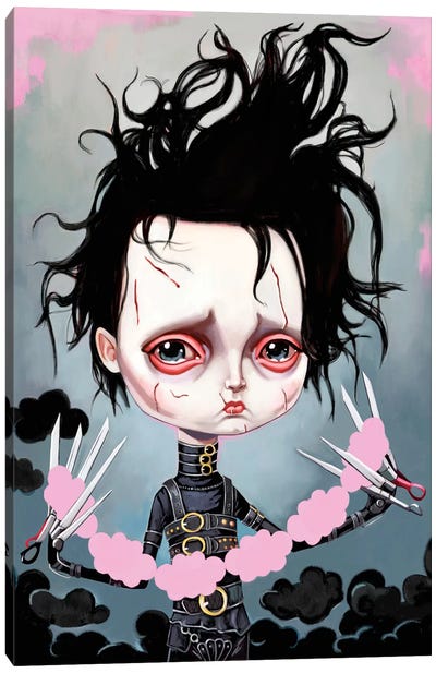 Edward Scissorhands Canvas Art Print - Come Play With Us