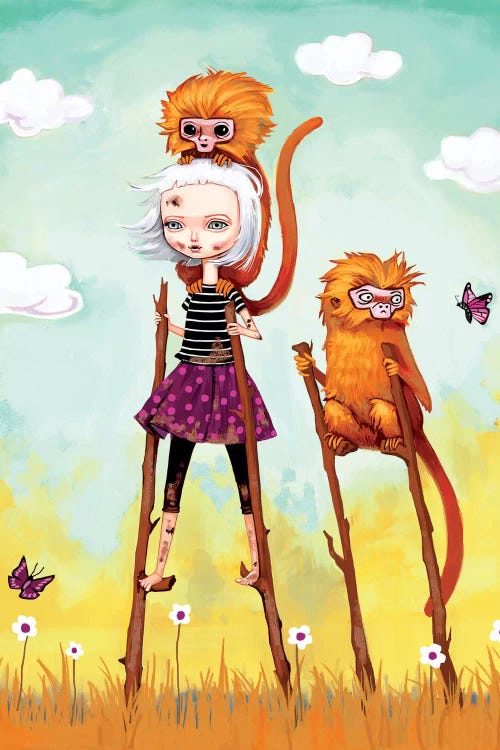 Girl On An Adventure by Melanie Schultz wall art