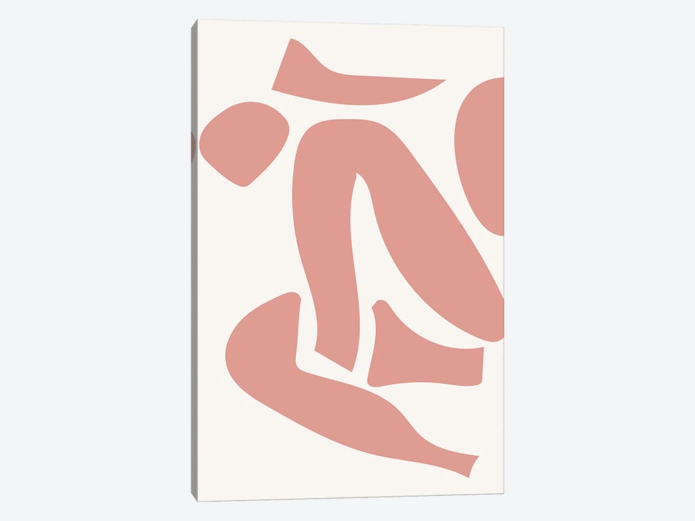 Deconstructed Body Detail Pink by Mambo Art Studio 1-piece Canvas Art