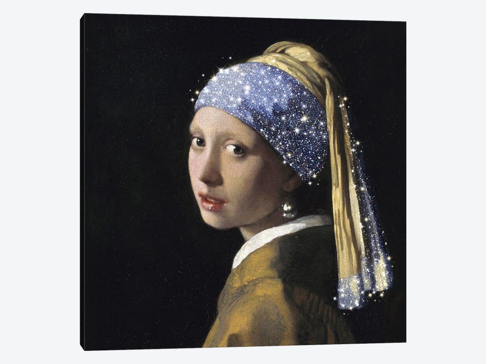 Girl With A Pearl Earring by Mambo Art Studio 1-piece Canvas Wall Art