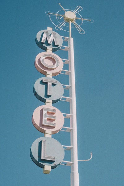 Signs: Motel Retro Sign Photo by Mambo Art Studio