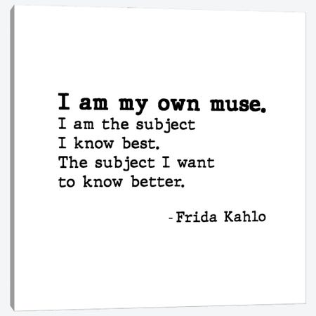 Muse By Frida Kahlo Canvas Print #MSD124} by Mambo Art Studio Canvas Wall Art