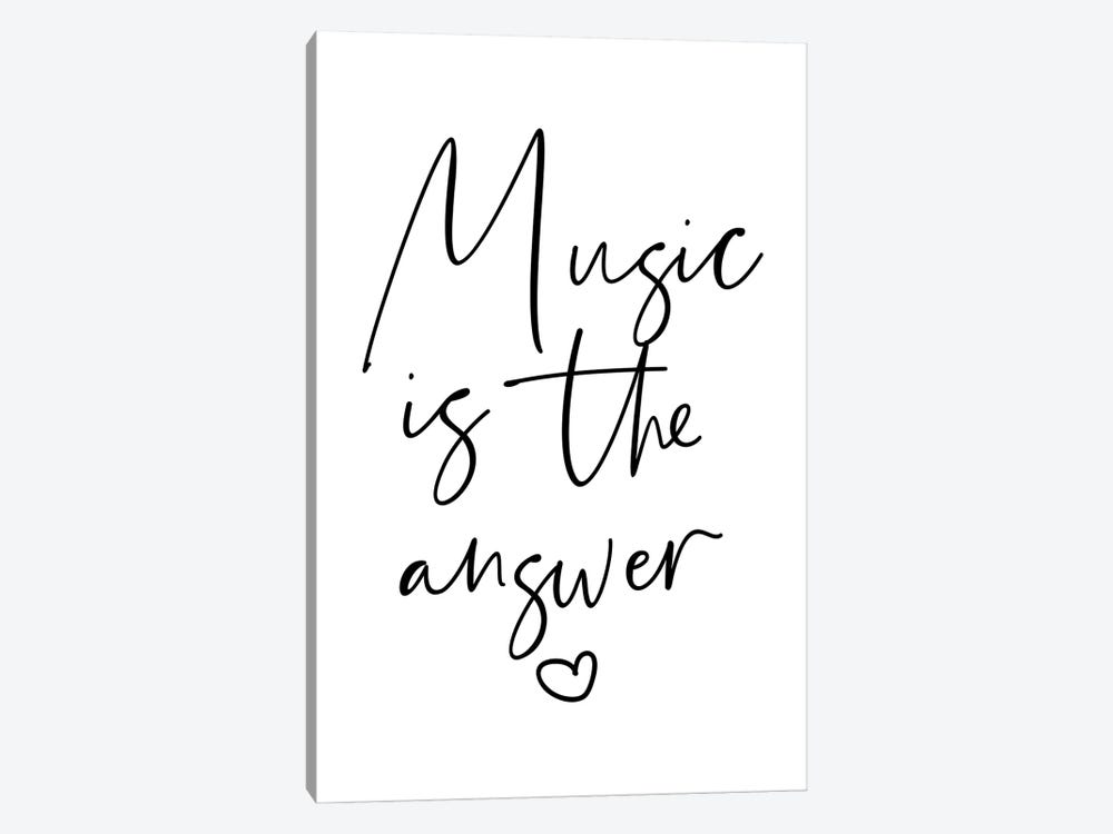 Music is The Answer by Mambo Art Studio 1-piece Canvas Artwork