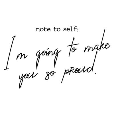 Note to Self by Mambo Art Studio metal wall art