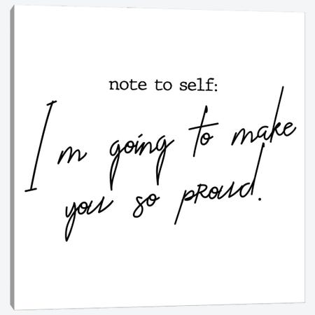 Note to Self Canvas Print #MSD126} by Mambo Art Studio Canvas Wall Art