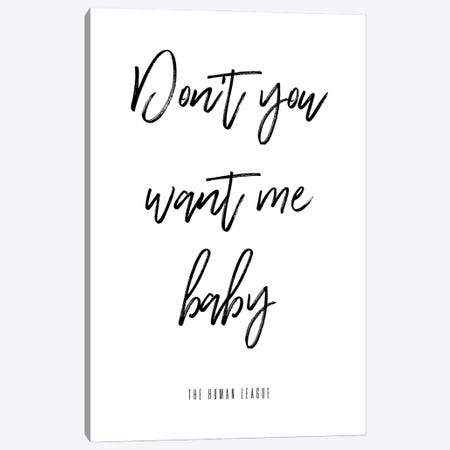 Don't You Want Me Baby Canvas Print #MSD13} by Mambo Art Studio Canvas Wall Art