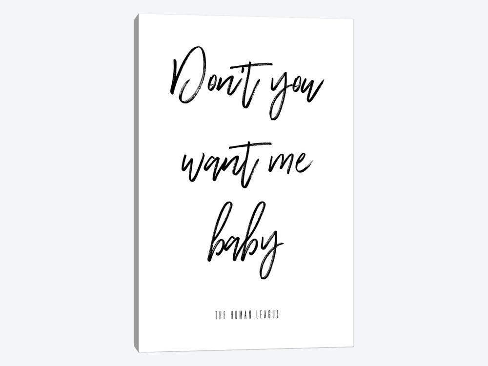 Don't You Want Me Baby by Mambo Art Studio 1-piece Canvas Wall Art