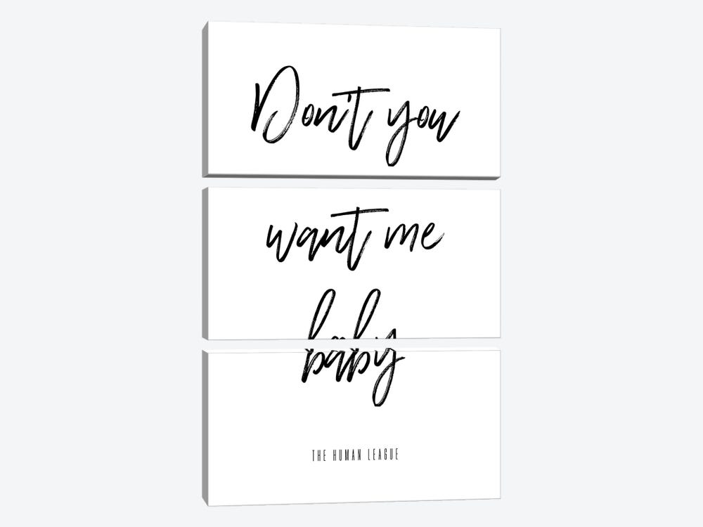 Don't You Want Me Baby by Mambo Art Studio 3-piece Canvas Wall Art