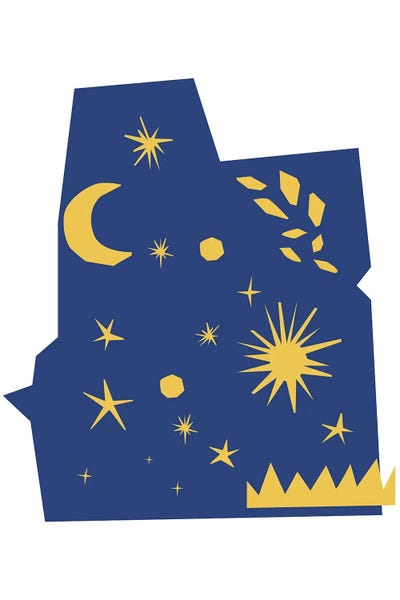 The Cut Outs Collection: Night Sky Cut Out Shapes by Mambo Art Studio