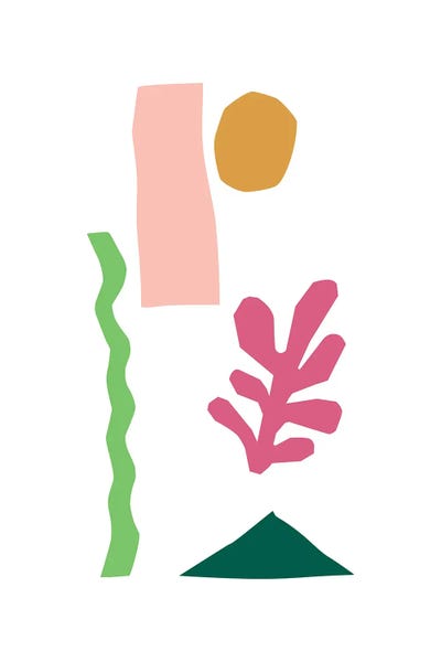 Mambo Art Studio: Botanical Abstract Shapes by Mambo Art Studio