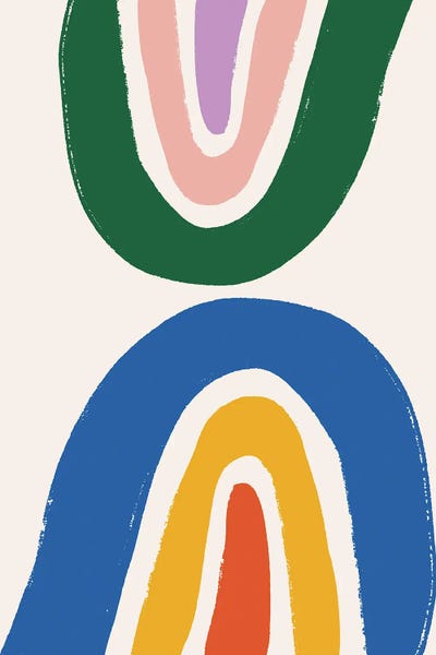 Dopamine Decor: Double Rainbow Crayon by Mambo Art Studio