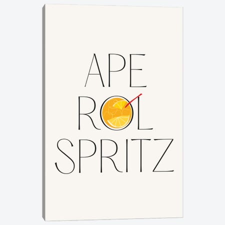 Aperol Spritz Cocktail Canvas Print #MSD159} by Mambo Art Studio Canvas Artwork