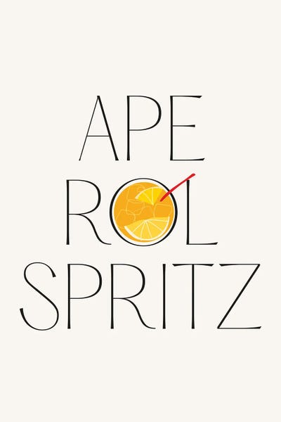 Aperol Spritz: Aperol Spritz Cocktail by Mambo Art Studio