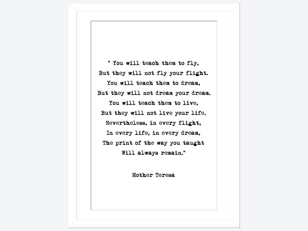 Buy Life is Poem by Mother Teresa Poster Print Inspirational Life