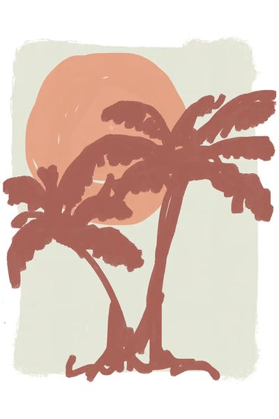 Mambo Art Studio: Palm Sun Neutral Colours by Mambo Art Studio