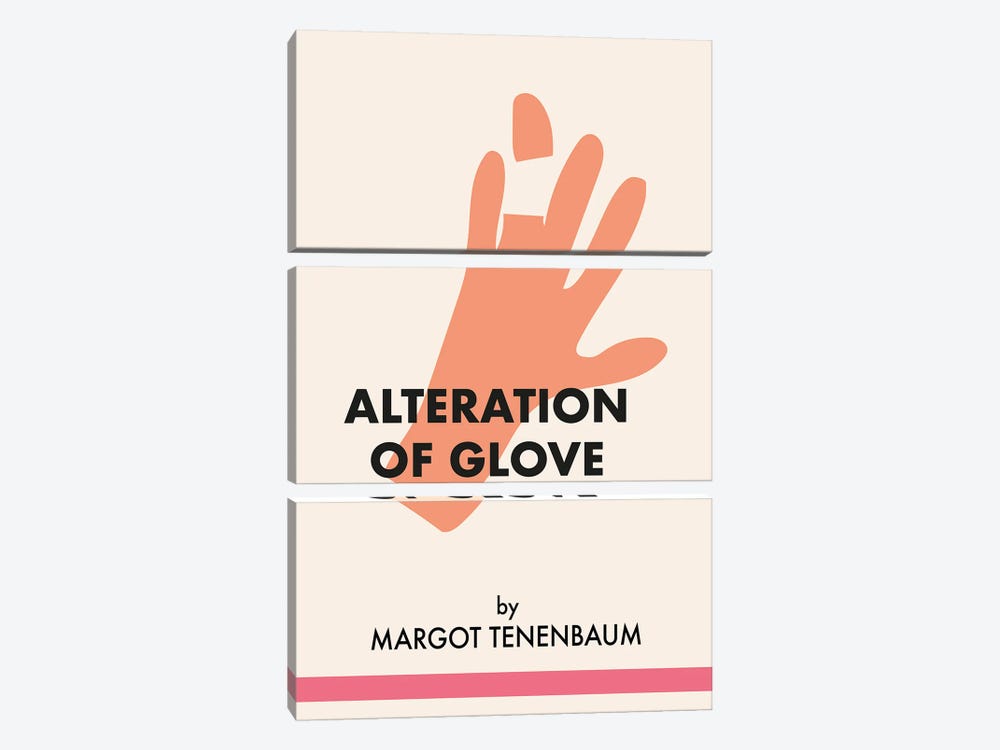Margot Tenenbaum Glove by Mambo Art Studio 3-piece Canvas Artwork
