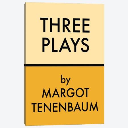 Three Plays Margot Tenembaum Canvas Print #MSD170} by Mambo Art Studio Canvas Artwork