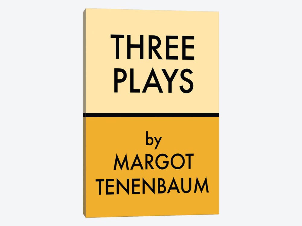 Three Plays Margot Tenembaum by Mambo Art Studio 1-piece Canvas Art