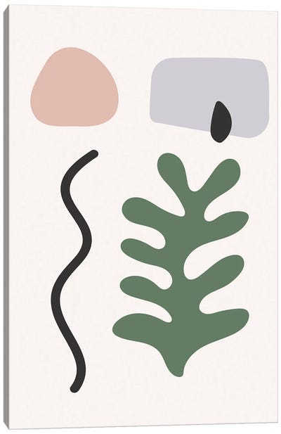 Organic Matisse Inspired Shapes Canvas Art Print - The Cut Outs Collection