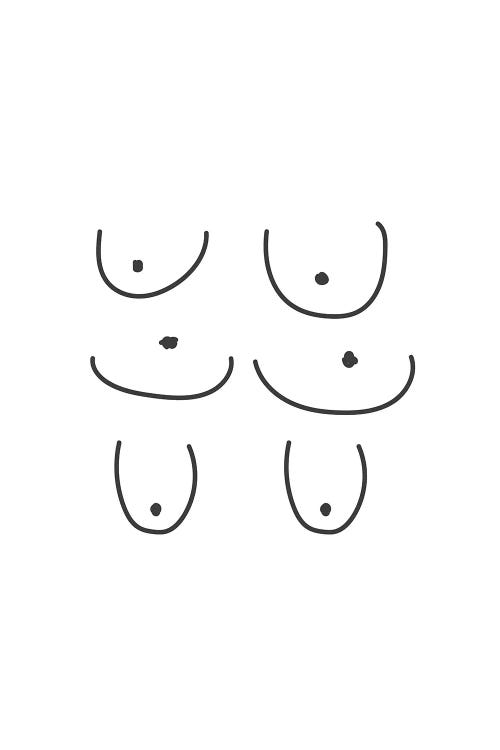 Boobies Shapes by Mambo Art Studio wall art